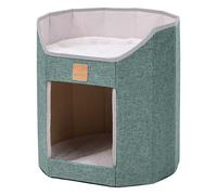 Elnwnnkc Condos pour Chats Quatre Saisons, Double Pont, Arbre à Chats, Maison pour Chaton, lit de Couchage Anti-Rayures, Grotte, Fournitures pour Animaux de Compagnie