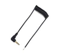 Elnwnnkc Connecteur Professionnel Mâle À Fil De 3 5 Mm Câble Ressort Extrémité Ouverte Pour Le Remplacement Du Câble De L'appareil Réparation Du Cordon Angle Droit Plaqué Or