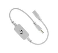 Elnwnnkc Contrôleur de Bande LED à Prise Ronde pour éclairage, White | Module de bouton avec extrémités de prise rondes pour éclairage d ' accentuation d ' armoire et de bureau,
