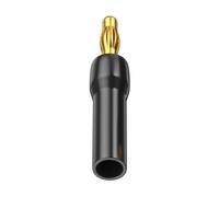 Elnwnnkc Coppers 24K Gold Plated 4mm L Shaped Bananas Jacks Connectors Right Angled Design for AV Receiver Speakers Cables L Type Gold Plated Sound Connectors