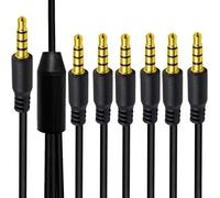 Elnwnnkc Cordon stéréo auxiliaire renforcé pour téléphones, tablettes, Ordinateurs Portables, écouteurs, Connexion d ' appareils électroniques, connecteur renforcé, câble auxiliaire