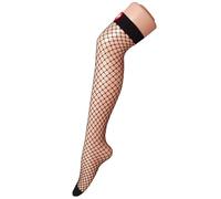 Elnwnnkc Costume D'infirmière Bas Hauts En Résille Maille Ajourée Ajustement Élastique Sur Les Genoux Chaussettes Longues Lingerie Bonneterie Pour Femmes Bas En Nylon