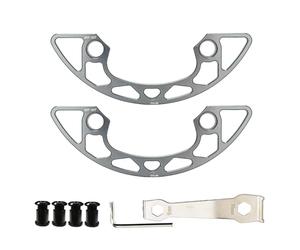 Elnwnnkc Couvercles et boulons de Protection de Plateau en Alliage d ' Aluminium, Protection de Roue de vélo, Anneaux de chaîne de vélo de Montagne