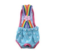 Elnwnnkc Culotte sanitaire pour chien fille Culotte physiologique Combinaison menstruelle Combinaison féminine Culotte lavable Short pour chiens Couches hygiéniques pour animaux de compagnie