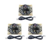 Elnwnnkc De 3 modules de caméra OV9732 1MP, Vue à 100 degrés, Interface USB, idéal pour Les systèmes de Jeu de fléchettes automatiques et Autres caméras de visualisation robotique