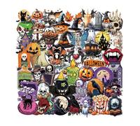 Elnwnnkc De Cinquante Autocollants en PVC, décalcomanies de Dessin animé pour décorations, Autocollants adhésifs imperméables et durables en PVC, Paquet de Cinquante