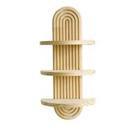 Elnwnnkc De jardinière en Bois arqué à 3 Couches, étagère décorative pour Salon, Chambre à Coucher, organisateurs Suspendus, présentoir de jardinière Murale en Bois