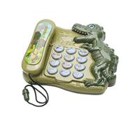 Elnwnnkc Dispositif d'apprentissage en Forme De Dinosaure pour Les 3 Ans Et Éducation Précoce Jeux Mathématiques Jouet Vocal Dinosaure en Plastique Sûr pour Les Tout-Petits