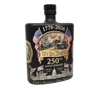 Elnwnnkc Distributeur de whisky fabriqué à la main pour 250e anniversaire de mariage, bouteille d'alcool élégante et unique pour les amateurs d'histoire, bouteille en verre irlandaise commémorative