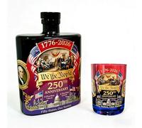 Elnwnnkc Distributeur de whisky fabriqué à la main pour 250e anniversaire de mariage, bouteille d'alcool élégante et unique pour les amateurs d'histoire, bouteille en verre irlandaise commémorative