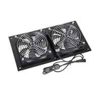 Elnwnnkc Double Ventilateur 12 V Compatible avec interrupteurs, Connexion Facile, Aucun câblage requis pour Une Ventilation extérieure immédiate, Utilisation d'un Ventilateur en Plastique