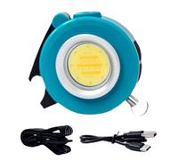 Elnwnnkc EAR Porte-clés LED 500 lm Base lumineuse Batterie rechargeable Outil multifonction avec coiffe pour équipement de camping Porte-clés lumineux pour extérieur