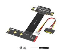 Elnwnnkc Ensemble Adaptateur d ' Extension de Bureau NVMe avec Connexion PCIe, câble Ruban Flexible pour Les configurations de Stockage à Cadre Ouvert