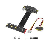 Elnwnnkc Ensemble Adaptateur d ' Extension de Bureau NVMe avec Connexion PCIe, câble Ruban Flexible pour Les configurations de Stockage à Cadre Ouvert