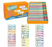 Elnwnnkc Ensemble Complet De 30 Cartes Clignotantes avec Sons Lettres Apprentissage des Compétences Cognitives Apprentissage Interactif Livres Rimes Apprendre À Lire des Jeux