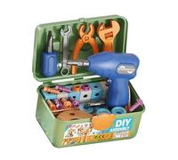 Elnwnnkc Ensemble D'atelier Transportable pour Ensemble 'activités 'Assemblage À Vis Matériaux Sûrs Et Non Mortels Jouet De Développement La Enfance Équipement Simulation Sûr