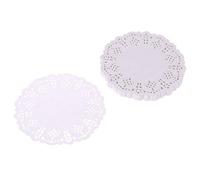 Elnwnnkc Ensemble de 100 Dessous de Verre en Dentelle en Forme de Fleur Creuse, Accessoire de décoration pour la Maison, pour gâteaux, pâtisseries, Fournitures d ' Emballage de Fondant