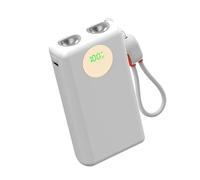 Elnwnnkc Ensemble De Banques d'alimentation 2x21700 Coque Boîtier Batterie 22 5 W Rapide Double Lumières Affichage La Capacité Numérique avec Cordon Type C Kit Batterie sans Soudure