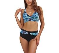 Elnwnnkc Ensemble de bikinis 2 pièces maillot de bain pantalon bikinis ensemble de maillots de bain femmes maillots de bain maillots de bain soutien-gorge