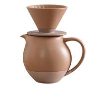 Elnwnnkc Ensemble de cafetière en céramique comprenant un filtre goutteàgoutte manuel précis et une carafe de 830 ml pour une excellente expérience de brassage