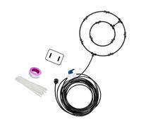 Elnwnnkc Ensemble de dispositifs métalliques robustes comprenant des connecteurs réglables en laiton et un tube flexible en polyéthylène pour brumisateur de jardinage