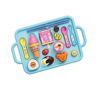 Elnwnnkc Ensemble De Jeu Cuisine Interactif pour Les Tout-Petits Explorez L'alimentation Grâce À des Activités Travail D'équipe Jeu Simulation