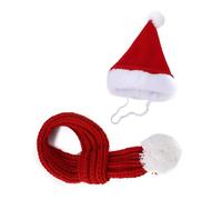 Elnwnnkc Ensemble de Mode pour Animaux de Compagnie, Accessoires Photo de noël pour Animaux de Compagnie, Tenue de Costume du Nouvel an pour Chiens, Chats et, Costume de père noël régulable