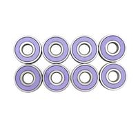 Elnwnnkc Ensemble de roulements de 8 mm avec 8 roulements scellés en acier au carbone pour le remplacement de roue, l'installation et l'entraînement quotidien, roulement de roue plat en acier au