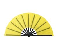 Elnwnnkc Éventail à main pliant KungFu de couleur unie, nervures en plastique de 10 pouces, pour la danse et les spectacles sur scène, décoration d ' événements et de fêtes