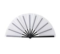 Elnwnnkc Éventail à main pliant KungFu de couleur unie, nervures en plastique de 10 pouces, pour la danse et les spectacles sur scène, décoration d ' événements et de fêtes