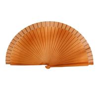 Elnwnnkc Éventail espagnol tendance élégant en bois - Style vintage - Couleur unie