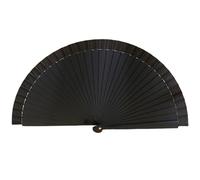 Elnwnnkc Éventail espagnol tendance élégant en bois - Style vintage - Couleur unie