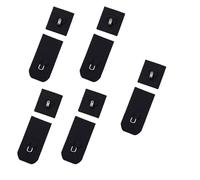 Elnwnnkc Extension de soutien-gorge à 1 rangée de 2 crochets - Bande élastique extensible - Extension de sangle de soutien-gorge confortable pour femme, Bouton noir., taille unique