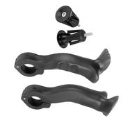 Elnwnnkc Extrémité de Guidon réglable en Forme de Corne Poignée adjointe de vélo de Montagne Poignée en Nylon Poignées d ' extrémité de Tige avec extrémités Bouchon Extension de Guidon de vélo
