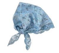 Elnwnnkc Foulard Respirant À Imprimé Floral Avec Dentelle En Polyester Léger Pour Un Usage Quotidien Bandana Facile À Porter Pour Femmes