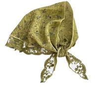 Elnwnnkc Foulard Respirant À Imprimé Floral Avec Dentelle En Polyester Léger Pour Un Usage Quotidien Bandana Facile À Porter Pour Femmes