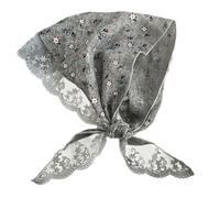 Elnwnnkc Foulard Respirant À Imprimé Floral Avec Dentelle En Polyester Léger Pour Un Usage Quotidien Bandana Facile À Porter Pour Femmes