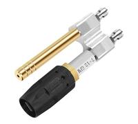 Elnwnnkc Games Buse de lavage souple pour nettoyeur haute pression réglable 7 à 12 GPM Débit torsadé avec connexion rapide de 0,6 cm Design nettoyeur haute pression en laiton