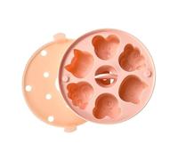 Elnwnnkc Gâteau en silicone antiadhésif Différents modèles Rapide pour les desserts Gâteaux cuits à la vapeur Formes assorties Passe micro-ondes et congélateur Parfait pour la cuisson