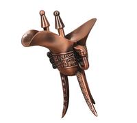 Elnwnnkc Gobelet à pied triangulaire unique, robuste, design Kirsite, accessoires antiques pour les amateurs de vin, vieux gobelet à mélange de métal