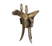 Elnwnnkc Gobelet à pied triangulaire unique, robuste, design Kirsite, accessoires antiques pour les amateurs de vin, vieux gobelet à mélange de métal