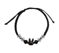 Elnwnnkc Handmade Rabbits Artistic Beaded Alloy Texture Suitable for Unique Styles and Fashionable Wear Unique Handmade Gifts