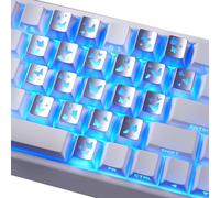 Elnwnnkc Jeu de 21 Touches Transparentes avec Papillon et Amour pour, Hauteur Originale pour Une Installation Facile sur différents modèles de Clavier