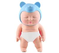Elnwnnkc Jouet Compressible Bébé Poupée Doux Extensible Décompression Soulagement du Stress Fidgets Autismes Faveur Main Soulagement De La Pression Poupée Décompression Soulageur