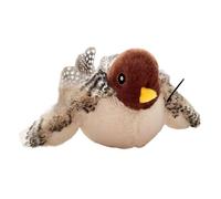 Elnwnnkc Jouet d ' Oiseau de Simulation gazouillis électrique Rechargeable, Oiseau à Ailes battantes pour félins, Jouet à Vibrations Amusant et d ' Exercice