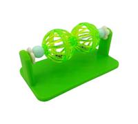 Elnwnnkc Jouet de Jeu en Cage pour Animaux de Compagnie avec Doubles Boules sonores roulantes, toupie pour Hamster avec pour l ' enrichissement Quotidien de l ' Habitat