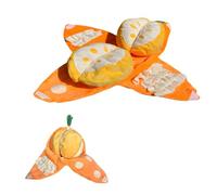 Elnwnnkc Jouet d'entraînement pour chien en forme d'agrumes avec compartiments cachés et sons de stimulation mentale pour chiens