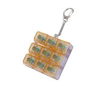 Elnwnnkc Keyboards Squirm Porte-clés multicolore avec interrupteurs amovibles et porte-clés portable testeur de changement personnalisable