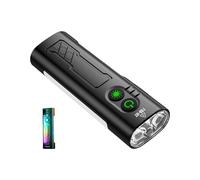 Elnwnnkc Lampe de poche compacte et lumineuse - Différents modes - En alliage d'aluminium - Étanche - Outil d'éclairage d'urgence - Lampe de poche portable