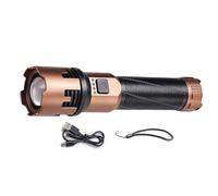 Elnwnnkc Lampe de poche LED clignotante d'avertissement Lumière de travail de nuit Éclairage extérieur pour aventures et réparations nocturnes Lampe torche LED pratique rechargeable